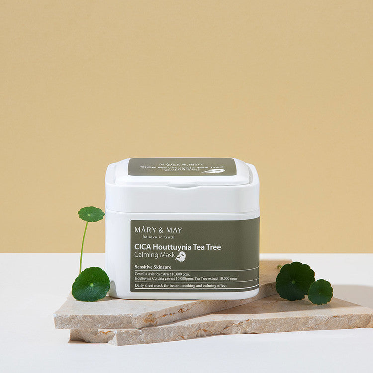 MARY & MAY - CICA HOUTTUYNIA TEA TREE CALMING MASK