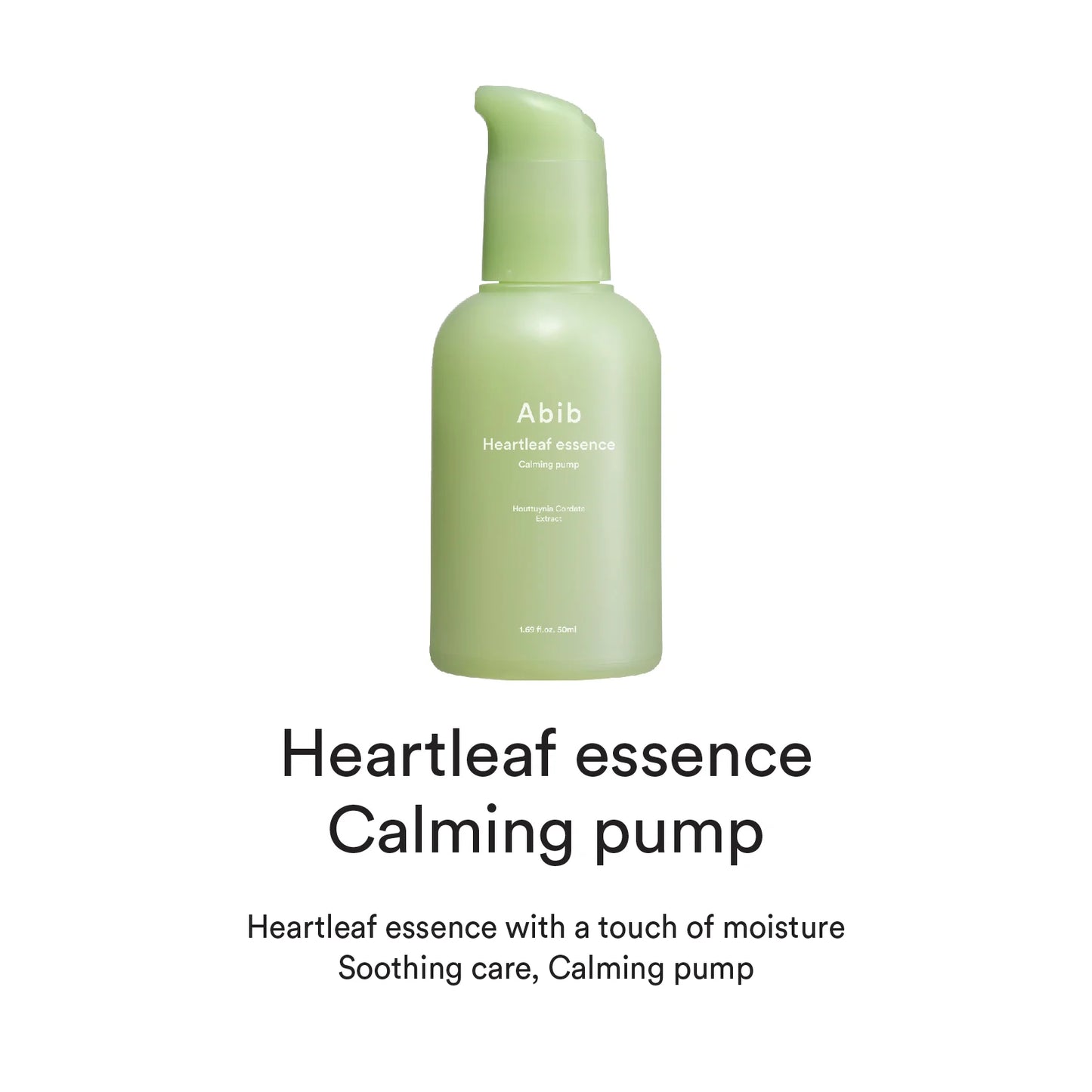 Abib Heartleaf Essence, soin réparateur pour une peau éclatante et équilibrée, en vente chez Sakura Bloom