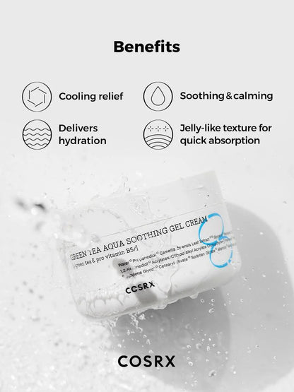 COSRX - GREEN TEA SOOTHING GEL CREAM