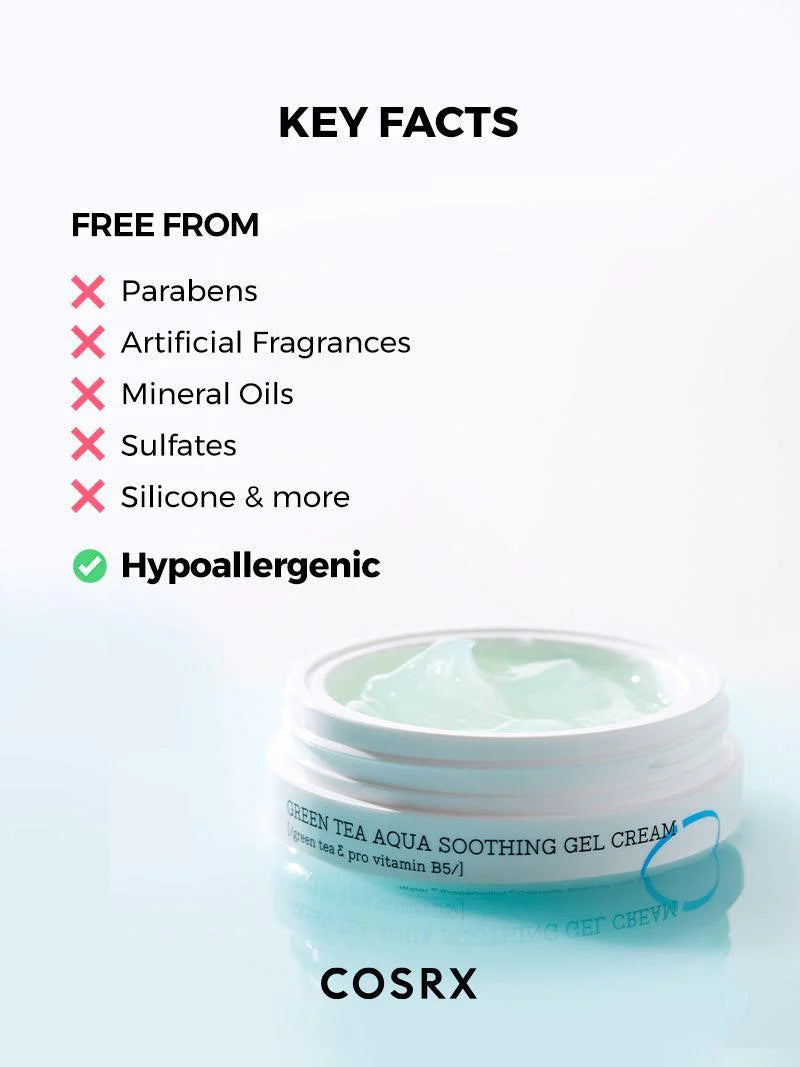 COSRX - GREEN TEA SOOTHING GEL CREAM