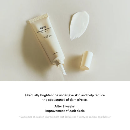 Soin hydratant pour les yeux avec Abib Collagen Eye Cream, en exclusivité chez Sakura Bloom.