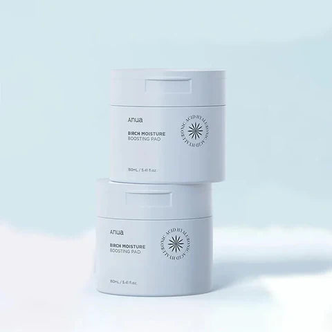 Anua Bouleau Moisture Boosting Pad, parfaits pour nourrir et rééquilibrer la peau, en exclusivité chez Sakura Bloom.
