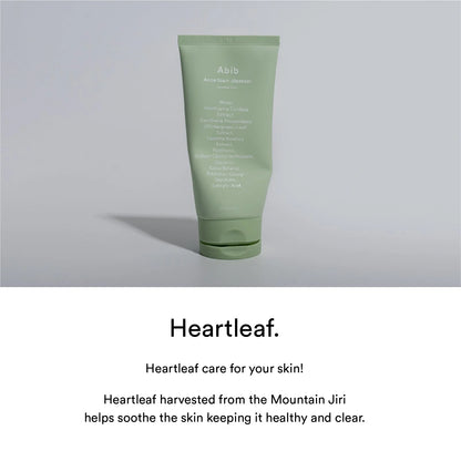 Gel nettoyant Abib, idéal pour les peaux sujettes à l'acné et aux rougeurs.