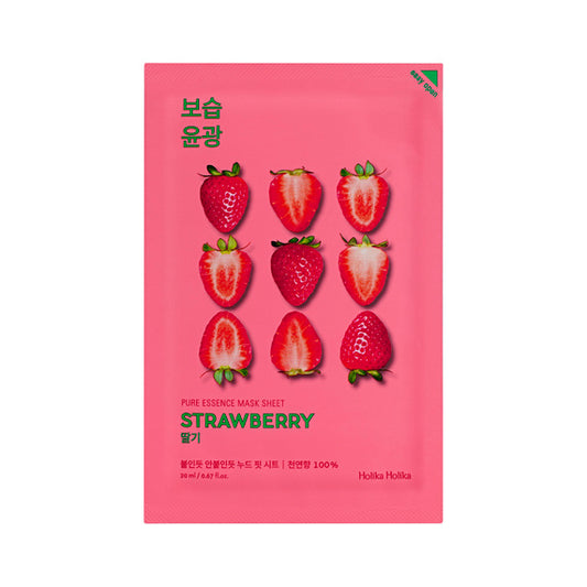 HOLIKAHOLIKA - PURE ESSENCE MASK SHEET STRAWBERRY