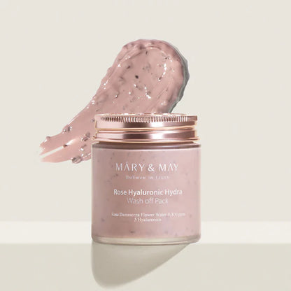 MARY & MAY - ROSE HYALURONIC HYDRA WASH OFF PACK