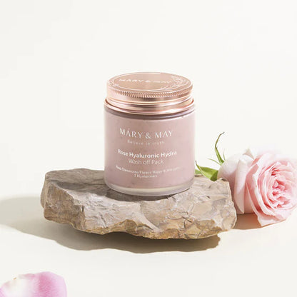 MARY & MAY - ROSE HYALURONIC HYDRA WASH OFF PACK
