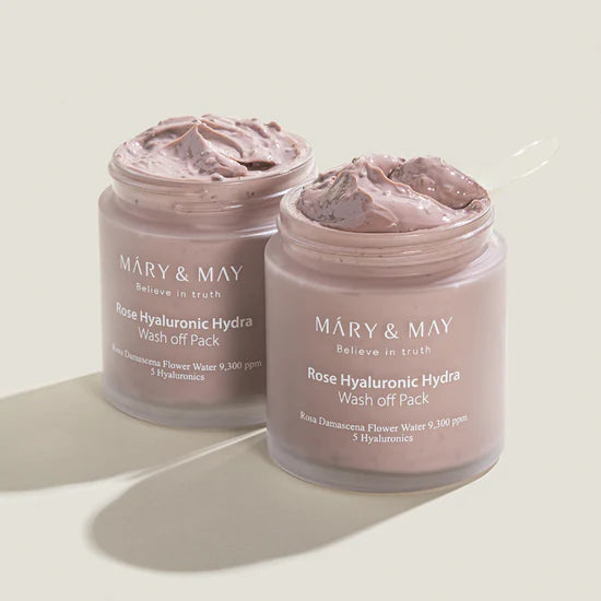 MARY & MAY - ROSE HYALURONIC HYDRA WASH OFF PACK