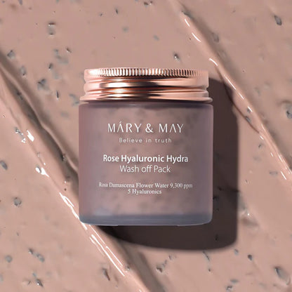 MARY & MAY - ROSE HYALURONIC HYDRA WASH OFF PACK