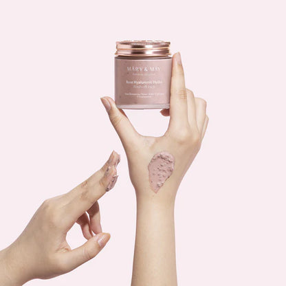 MARY & MAY - ROSE HYALURONIC HYDRA WASH OFF PACK