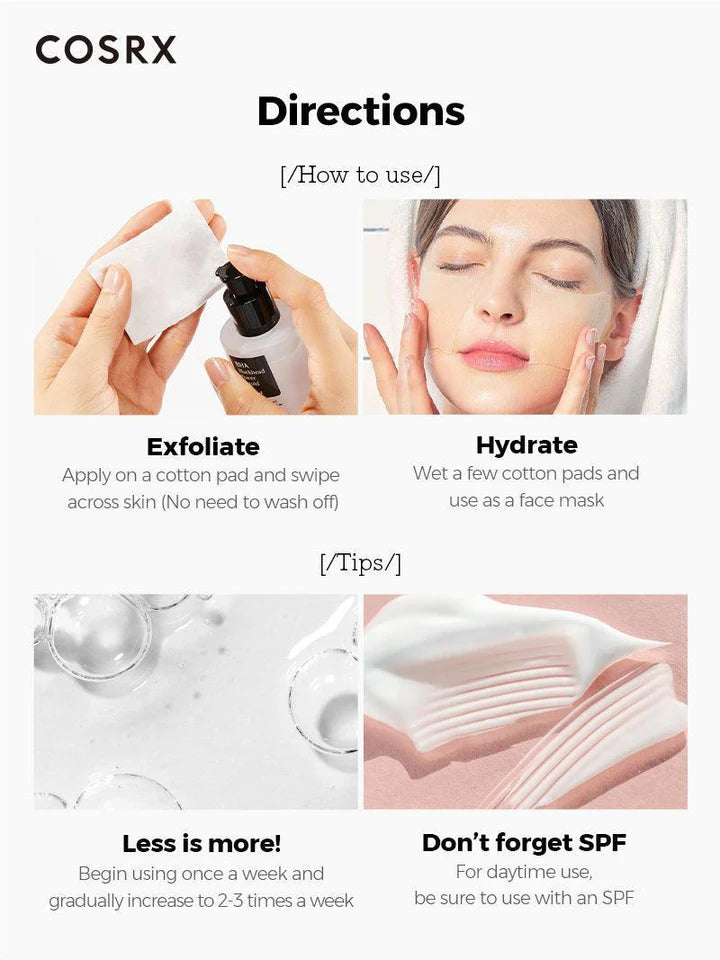 Exfoliant doux aux BHA pour un teint net, lisse et équilibré.