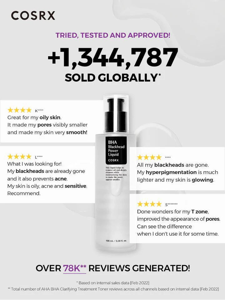 Liquide léger qui hydrate, exfolie et améliore la clarté de la peau.