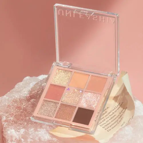 UNLEASHIA - GLITTERPEDIA EYE PALETTE  N°3 ALL OF CORAL PINK